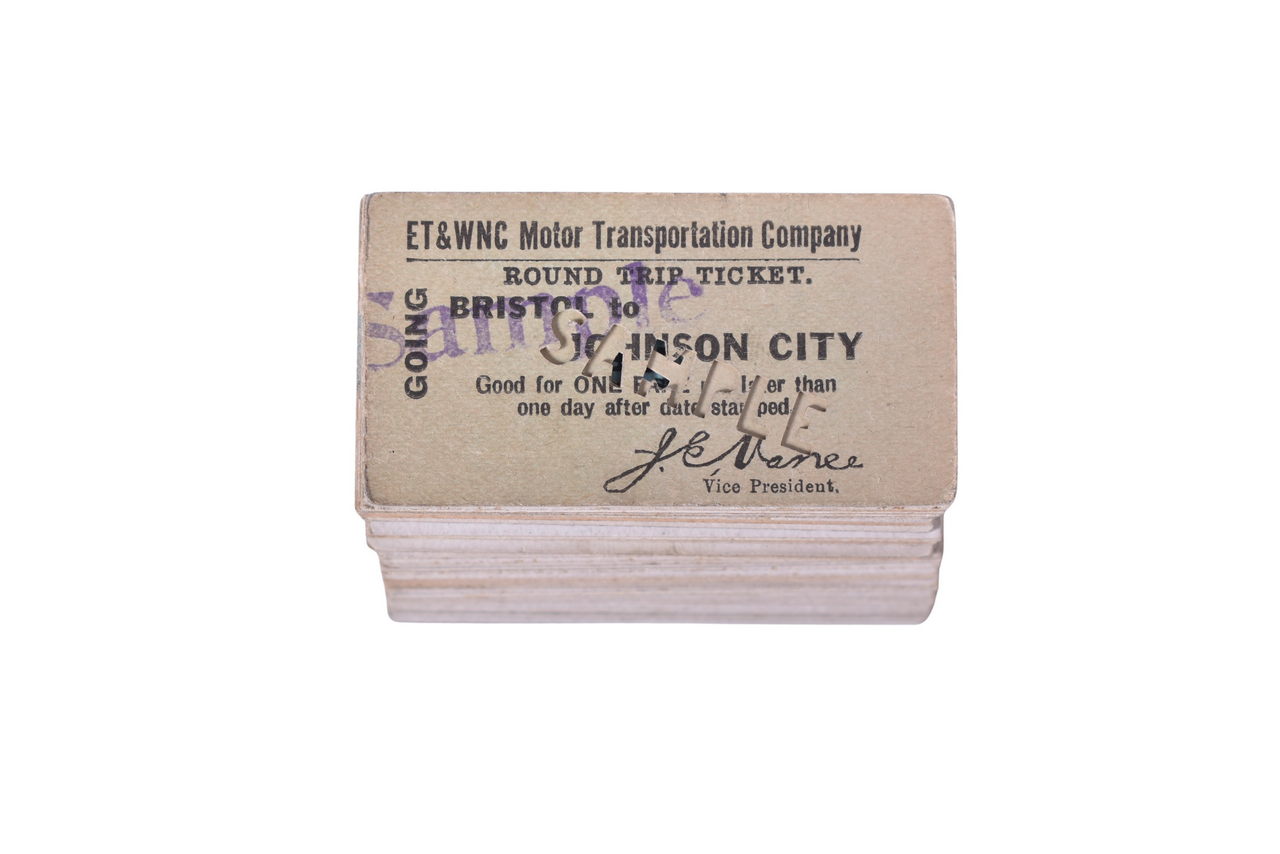 1667 - Forty East Tennessee & Western North Carolina Railroad Tickets thumbnail