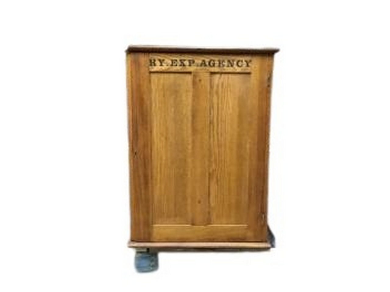 1687 - Railway Express Agency Wooden Depot Cabinet w/ Railway Express Agency and Northern Pacific Paper Ephemera thumbnail