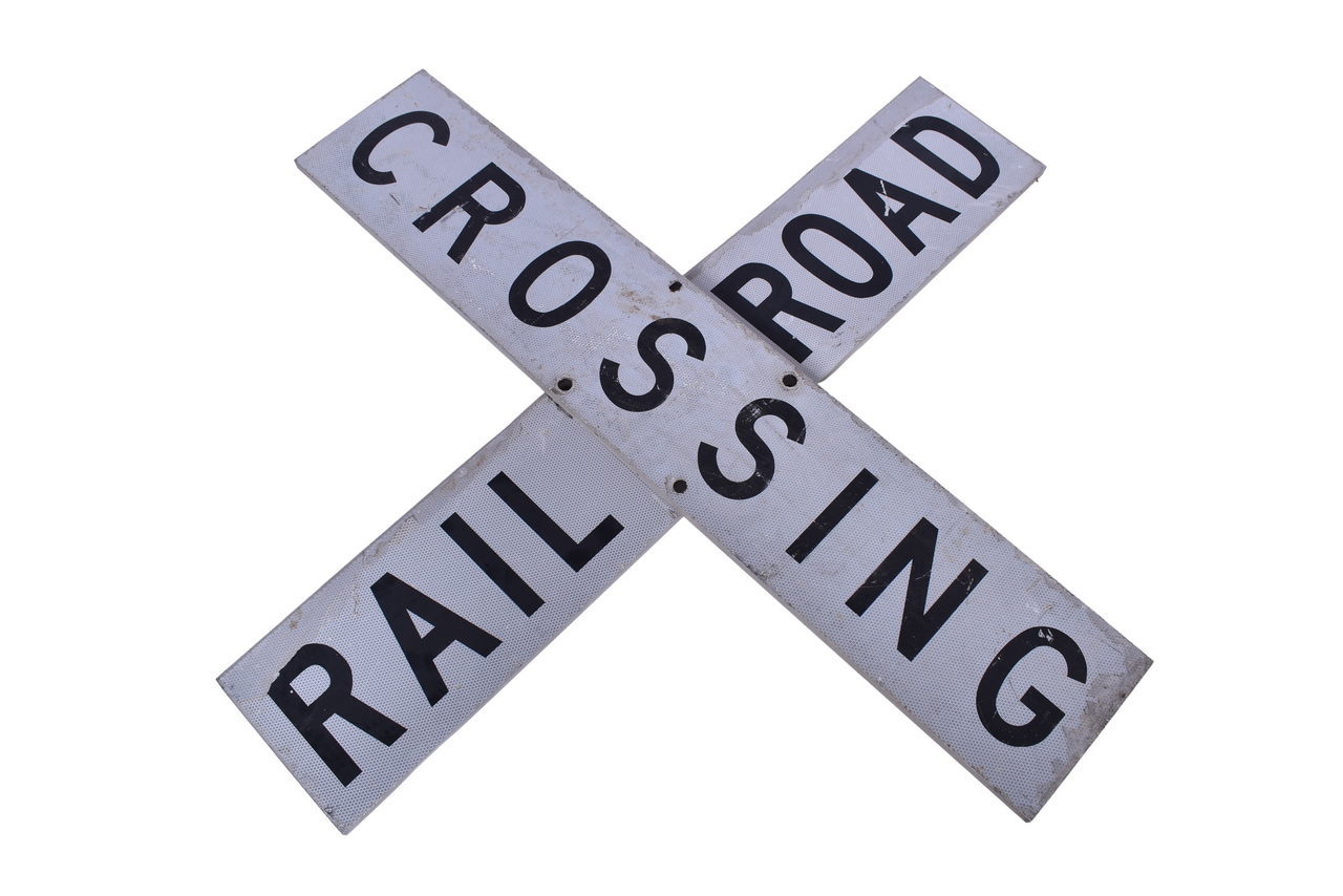 1702 - Aluminum Railroad Crossing Crossbuck Signs thumbnail