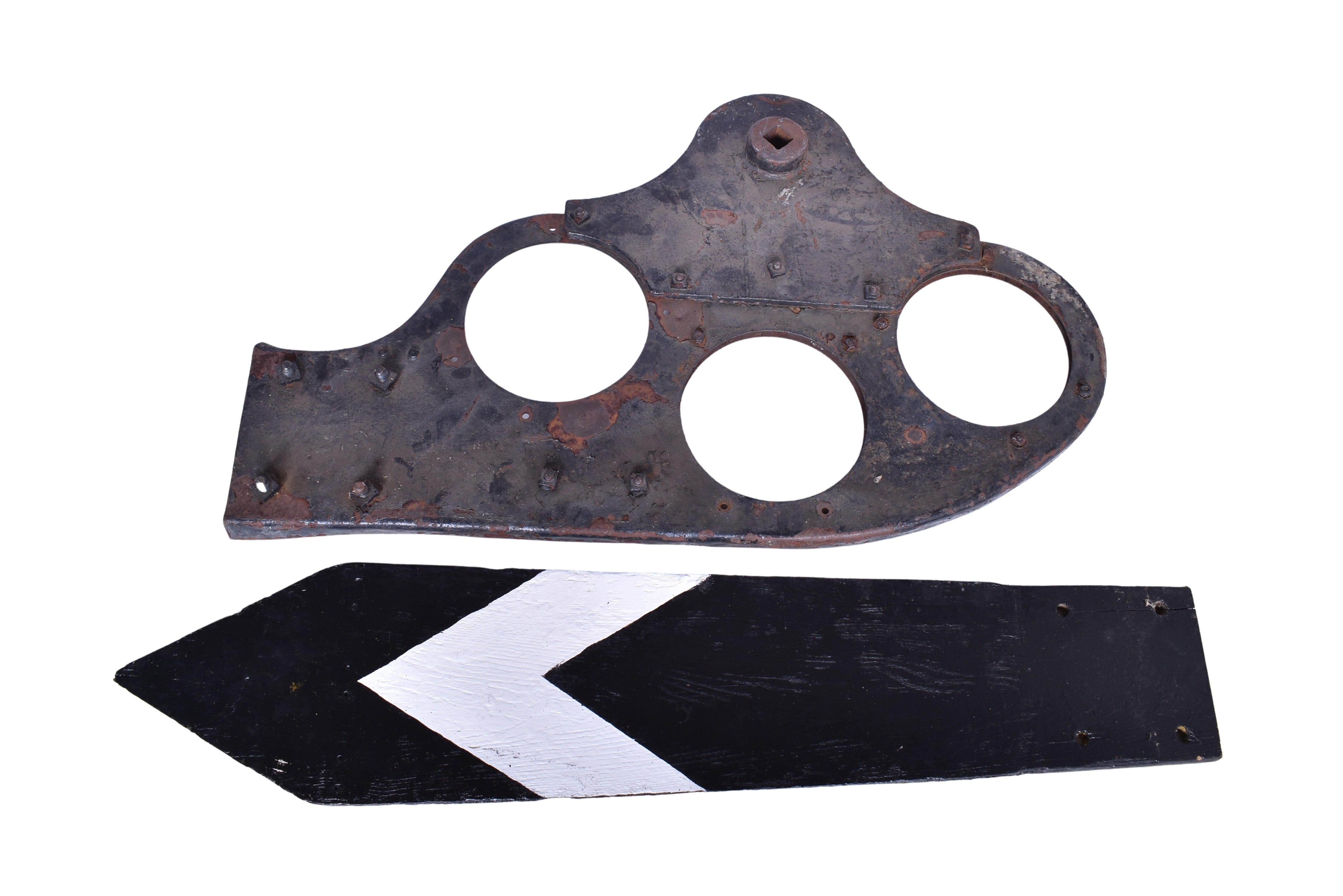 1715 - Railroad Train Order / Semaphore Signal Spectacle w/ Wooden Blade thumbnail