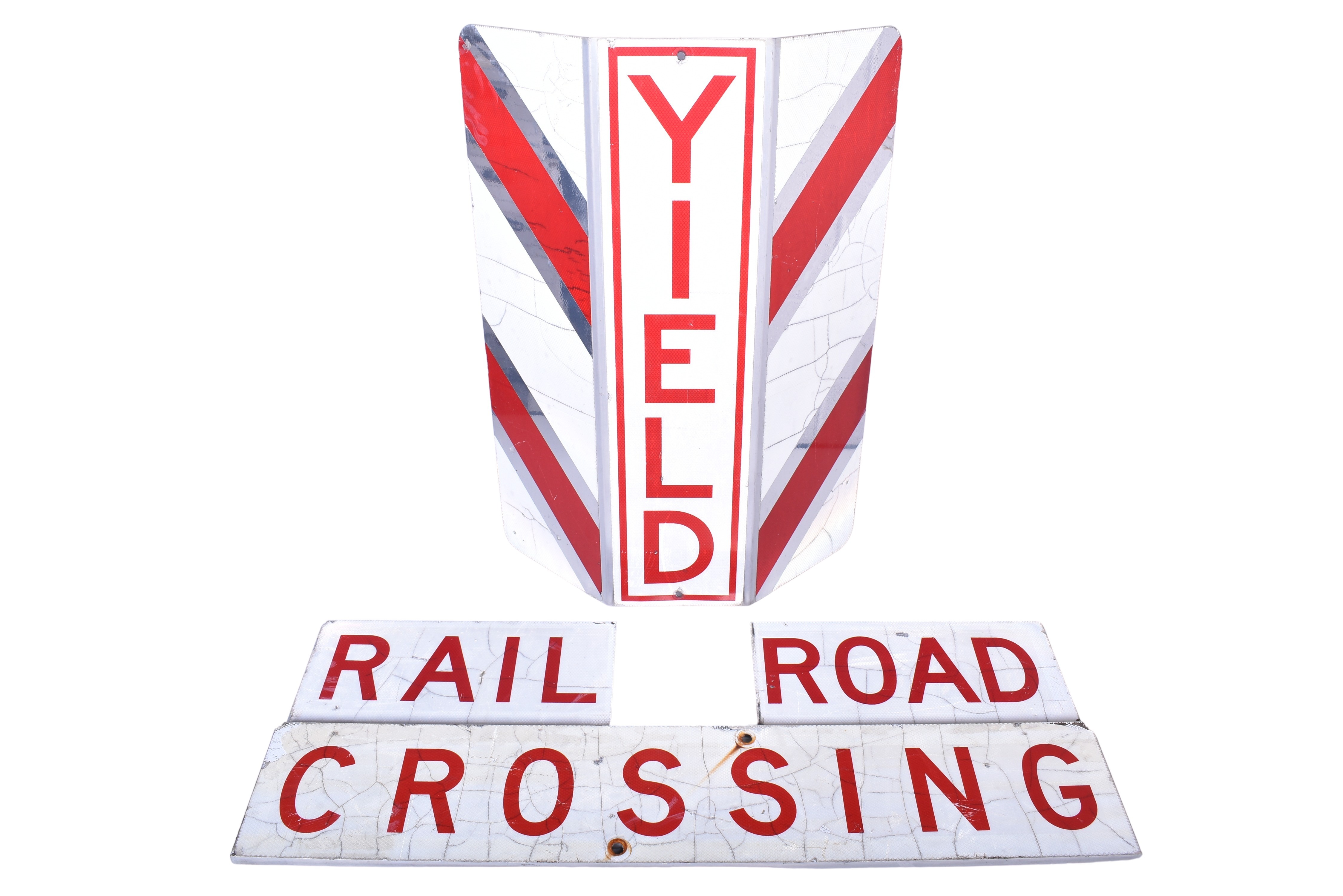 1722 - Buckeye Style Aluminum Railroad Crossing Crossbuck thumbnail