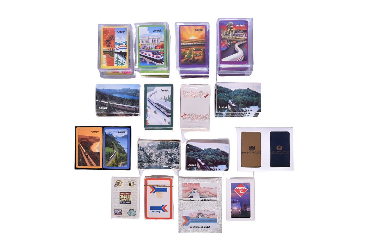 2001 - Thirty-One Amtrak and American Orient Express Railroad Playing Card Decks thumbnail
