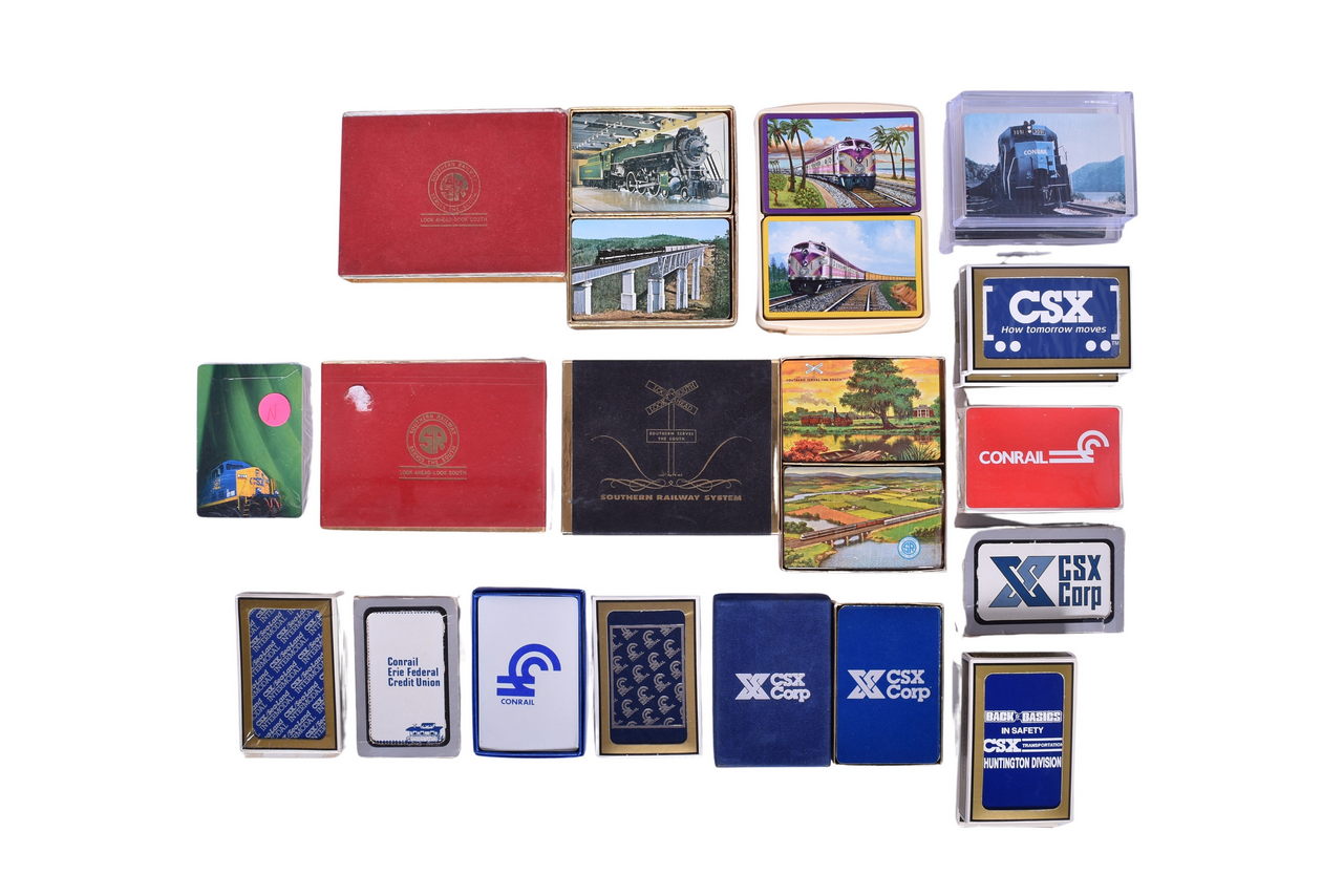 2005 - Twenty-Two Eastern Railroad Playing Card Decks - Southern, Atlantic Coast Line, CSX, and Conrail thumbnail