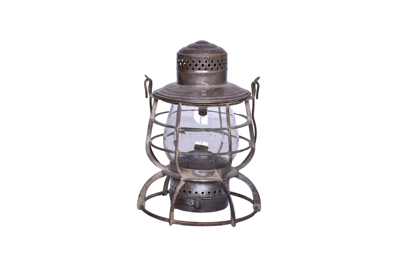 2042 - Armspear Central Railroad of New Jersey Lantern with Clear Cast Globe thumbnail
