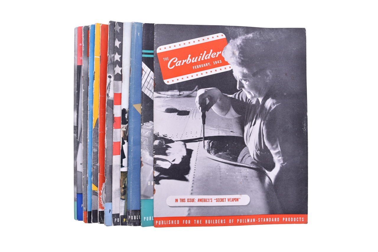 2054 - Pullman Standard - The Carbuilder Employee Magazine - 1942 and 1943 - Twelve Issues thumbnail