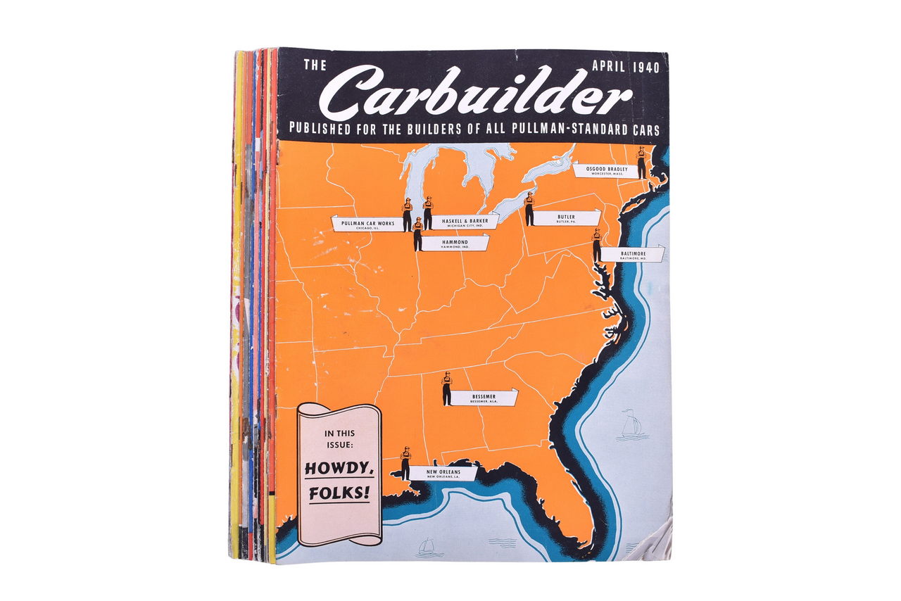 2056 - Pullman Standard - The Carbuilder Employee Magazine - 1940 and 1941 - Twelve Issues thumbnail