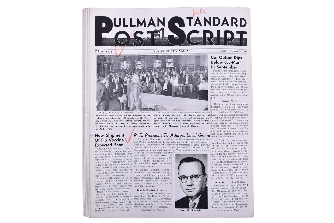 2086 - 20 Issues of the Pullman Standard Post Script - Volume 10 and 11 1955-1957 thumbnail