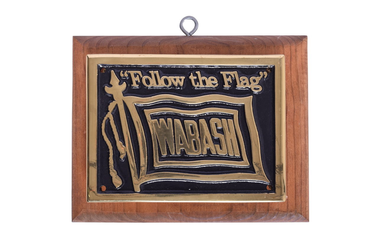 2134 - Cast Brass Wabash Railroad 