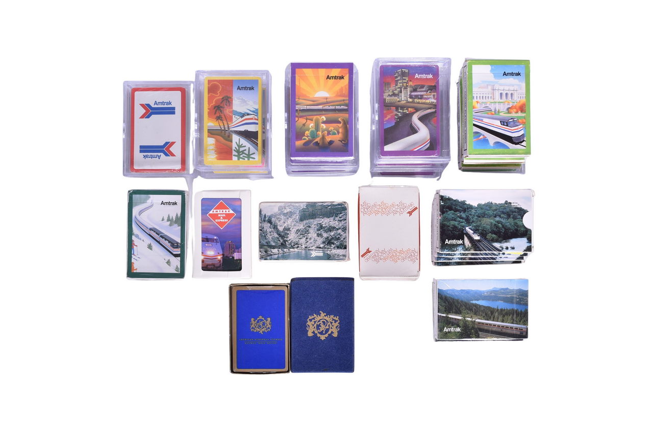 2141 - Twenty-Five Amtrak and American European Express Railroad Playing Card Decks thumbnail