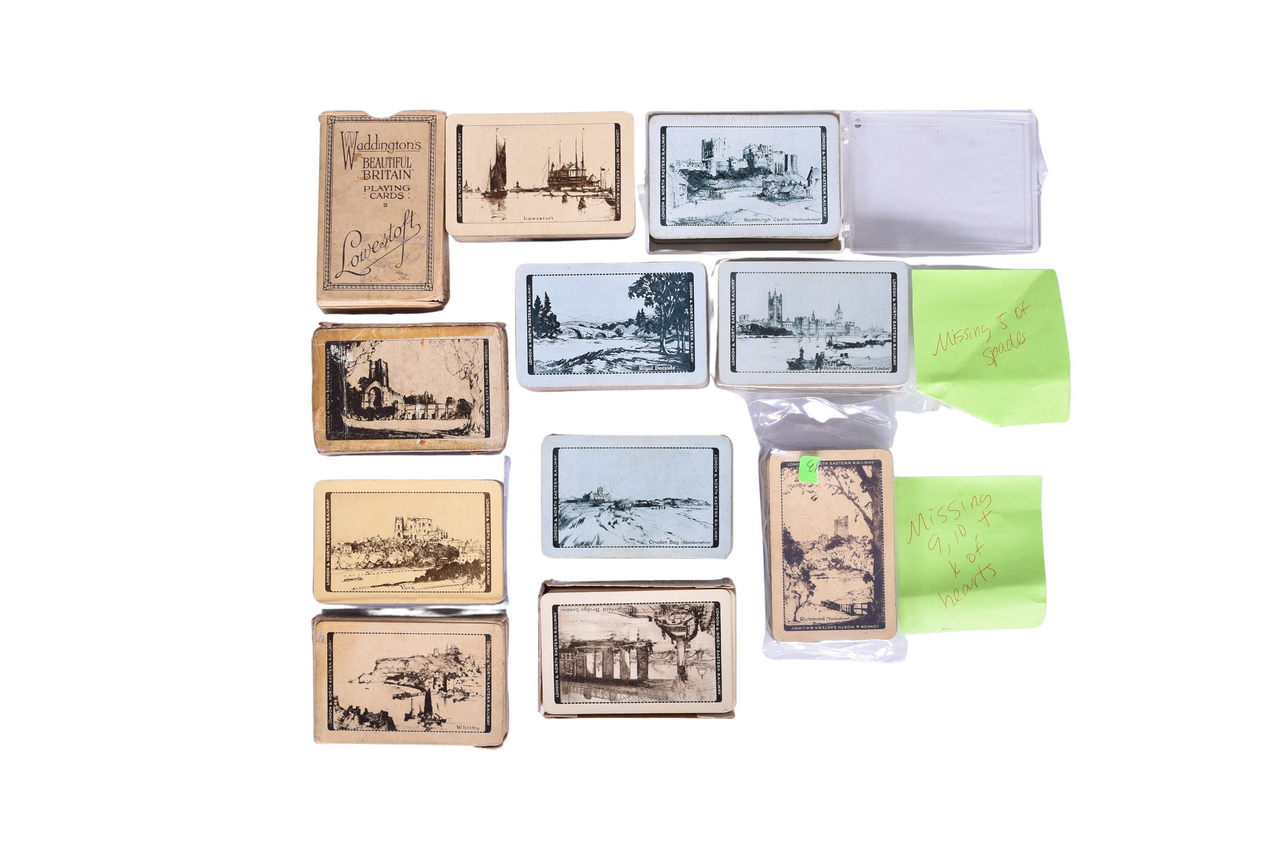 2163 - Ten London & North Eastern Railway Series III Playing Card Decks - John Waddington Beautiful Britain thumbnail