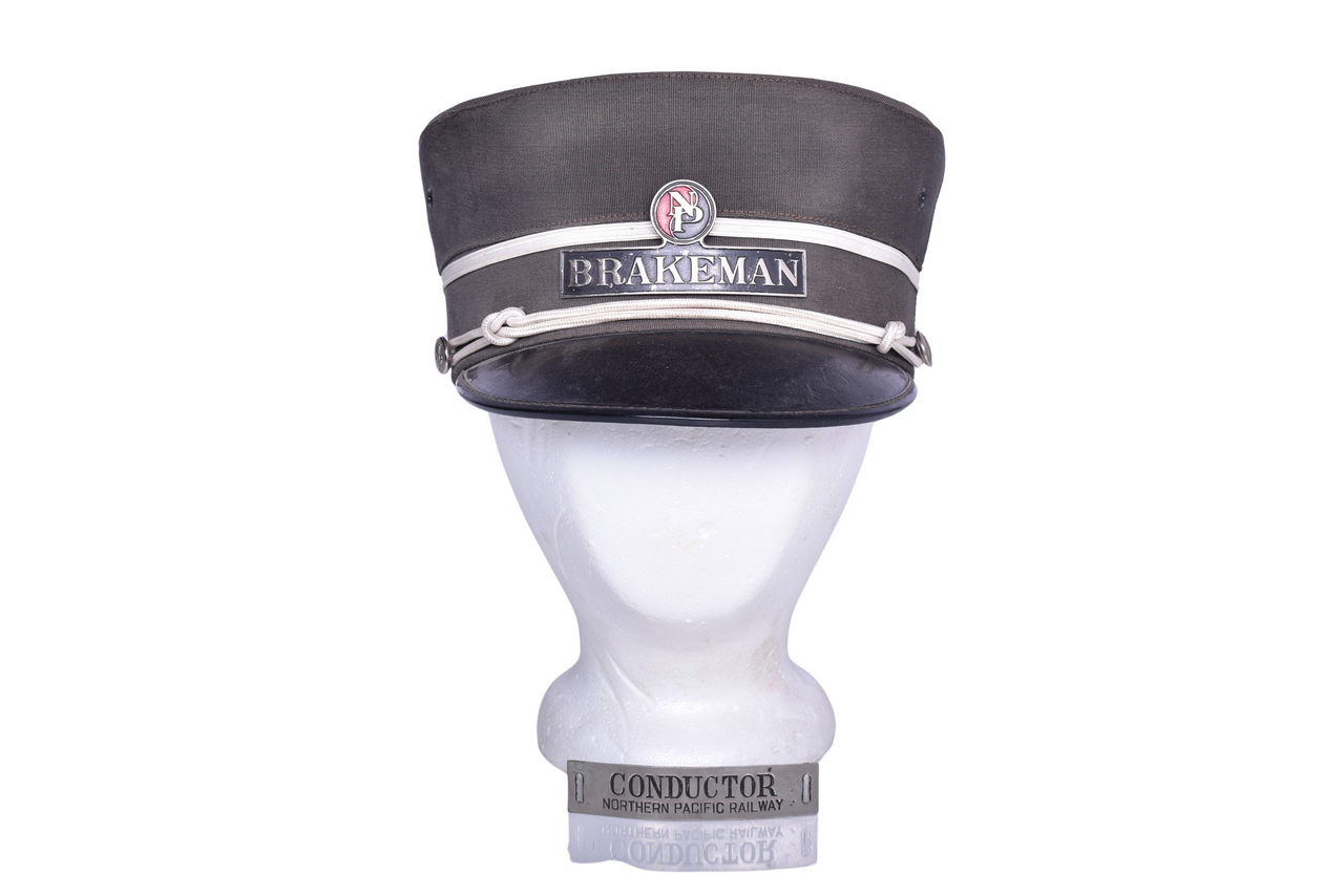 2203 - Northern Pacific Railroad Brakeman Cap and Conductor Hat Badge thumbnail