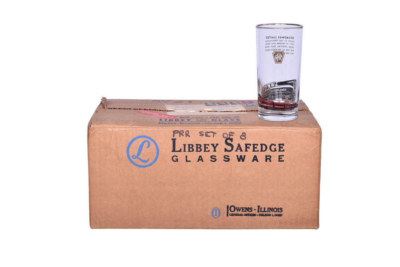 2210 - Pennsylvania Railroad Drinking Glasses in Original Master Carton thumbnail