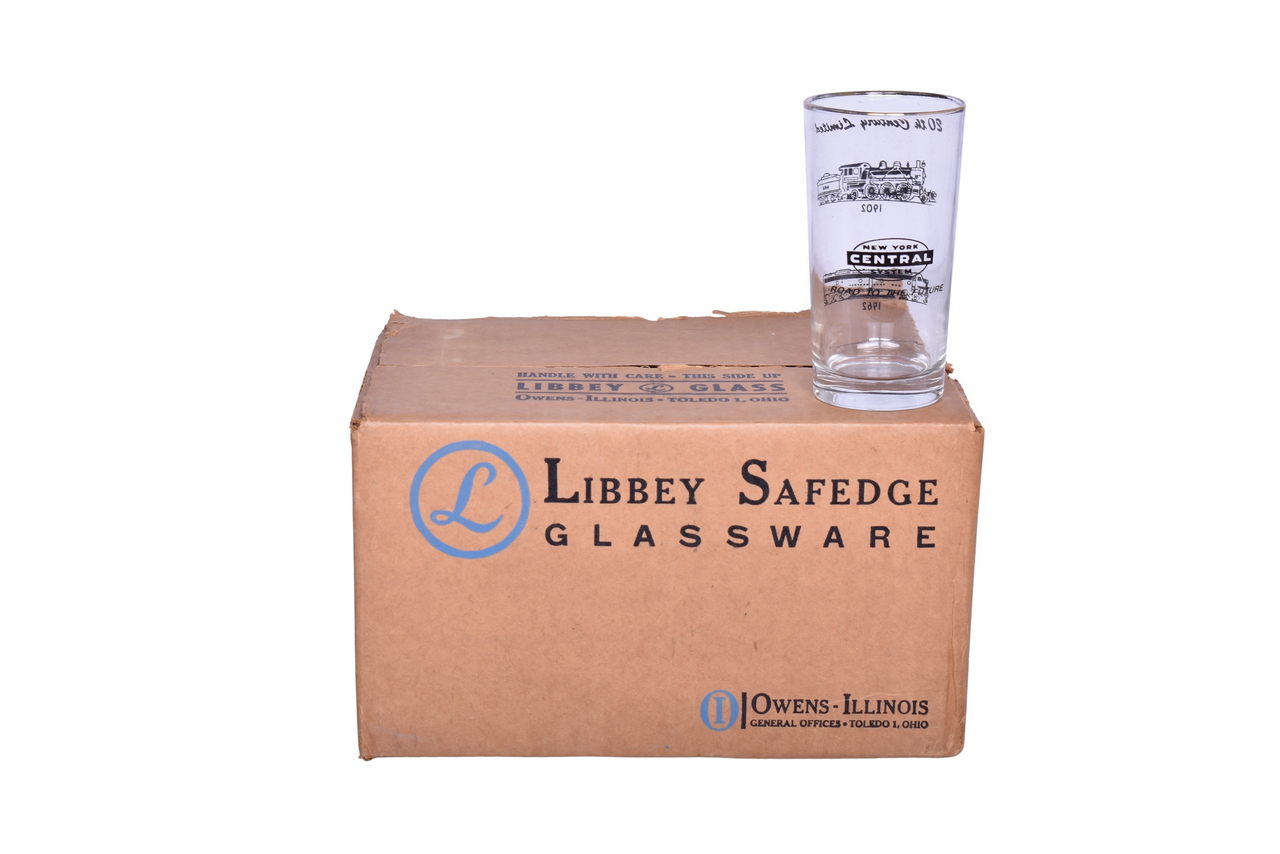 2214 - Six New York Central Railroad 1962 Glasses in Original Master Carton thumbnail