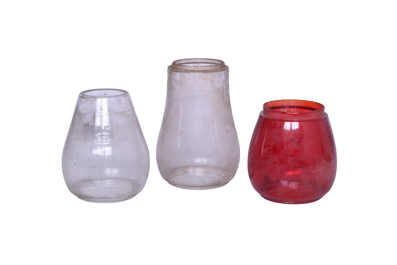 2240 - Three Railroad Lantern Globes thumbnail