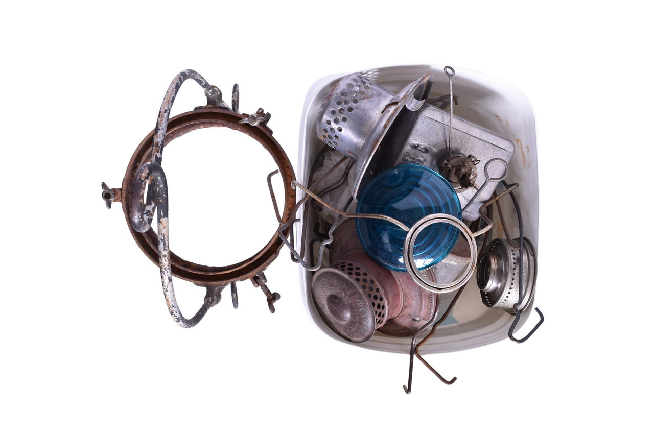 2310 - Railroad Lantern/Lamp Parts - Burner Pots, Founts, Bales, and More thumbnail