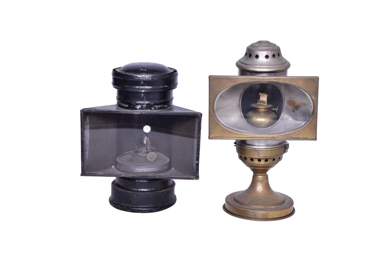 2320 - Pair of Railroad Gauge Lamps - Adams & Westlake and Unidentified thumbnail
