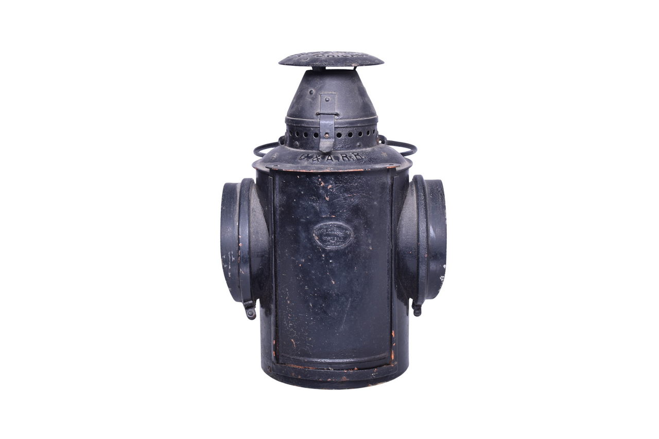 2448 - Adlake Chicago & Alton Railroad Semaphore Lamp thumbnail