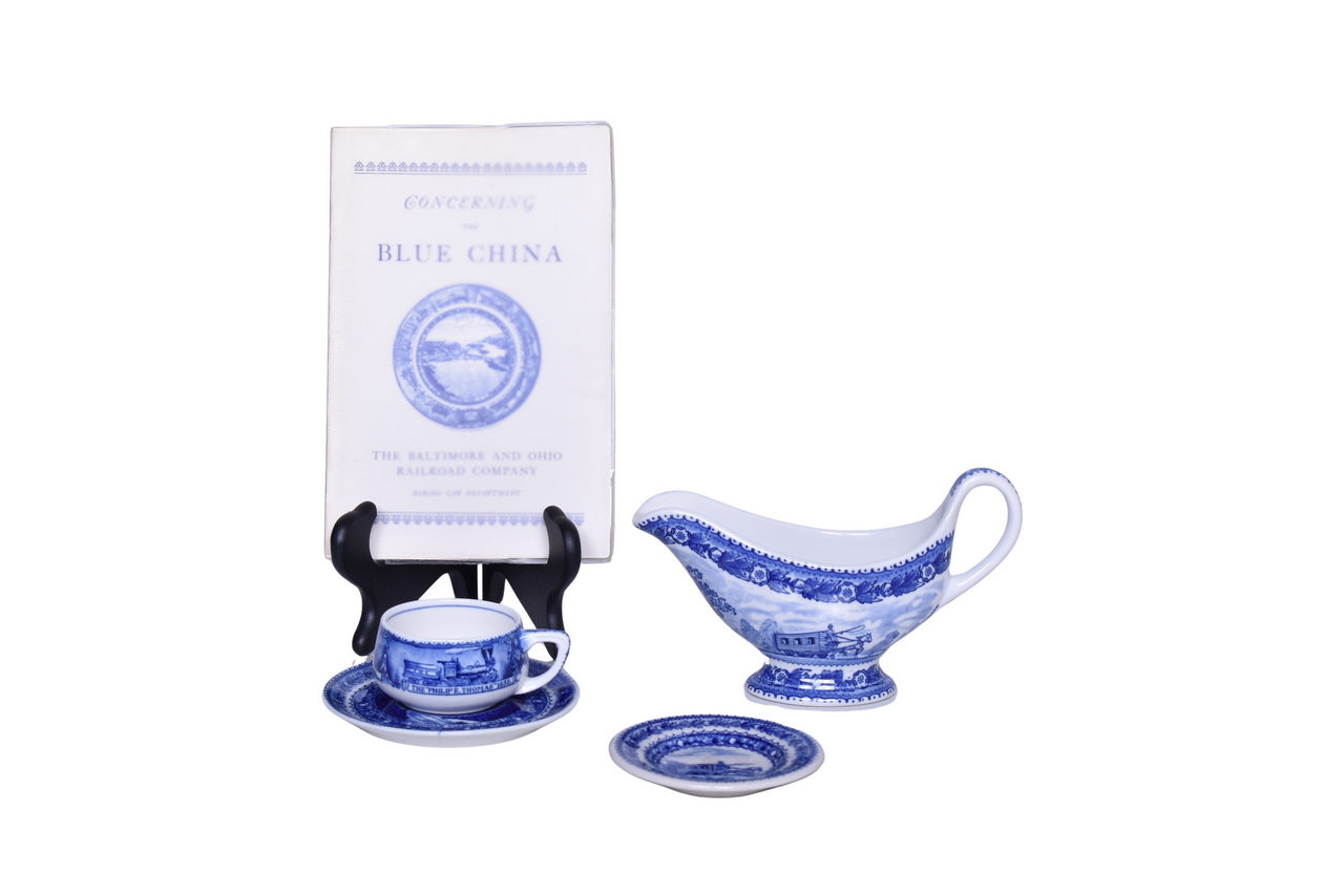 2459 - Five Pieces of Baltimore & Ohio Railroad Centenary China and Concerning Blue China Booklet thumbnail