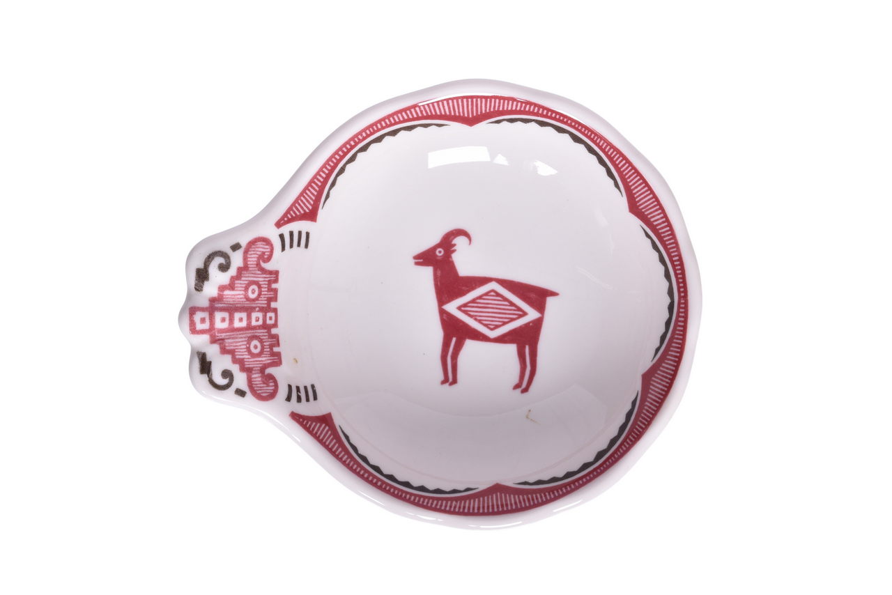 2471 - Atchison, Topeka, And Santa Fe Railroad China Mimbreno Ice Cream Shell thumbnail