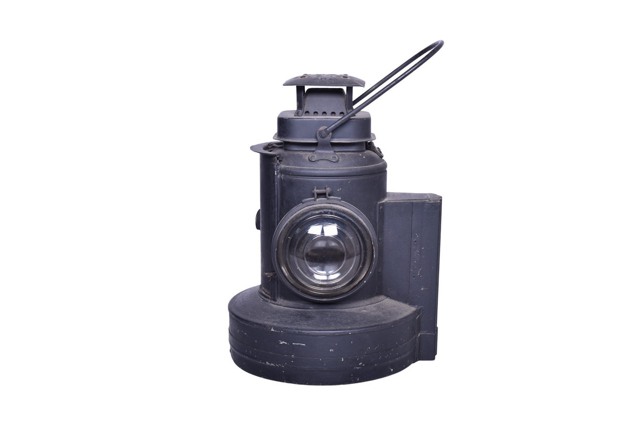 2476 - Adlake Illinois Central Railroad 354 Semaphore Lamp w/ 1 Gallon Fuel Tank thumbnail