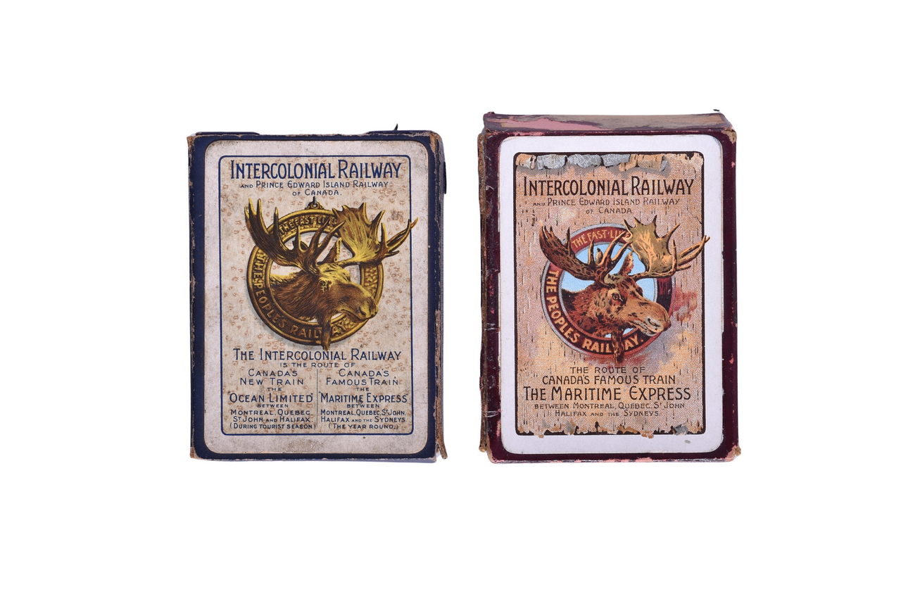 2479 - Pair of Early Intercolonial Railway and Prince Edward Island of Canada Playing Card Decks thumbnail