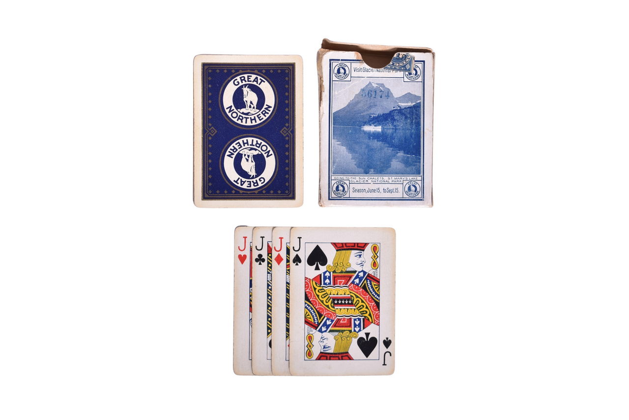 2491 - Great Northern Railway US Playing Card Co. Deck w/ Rare Rating thumbnail