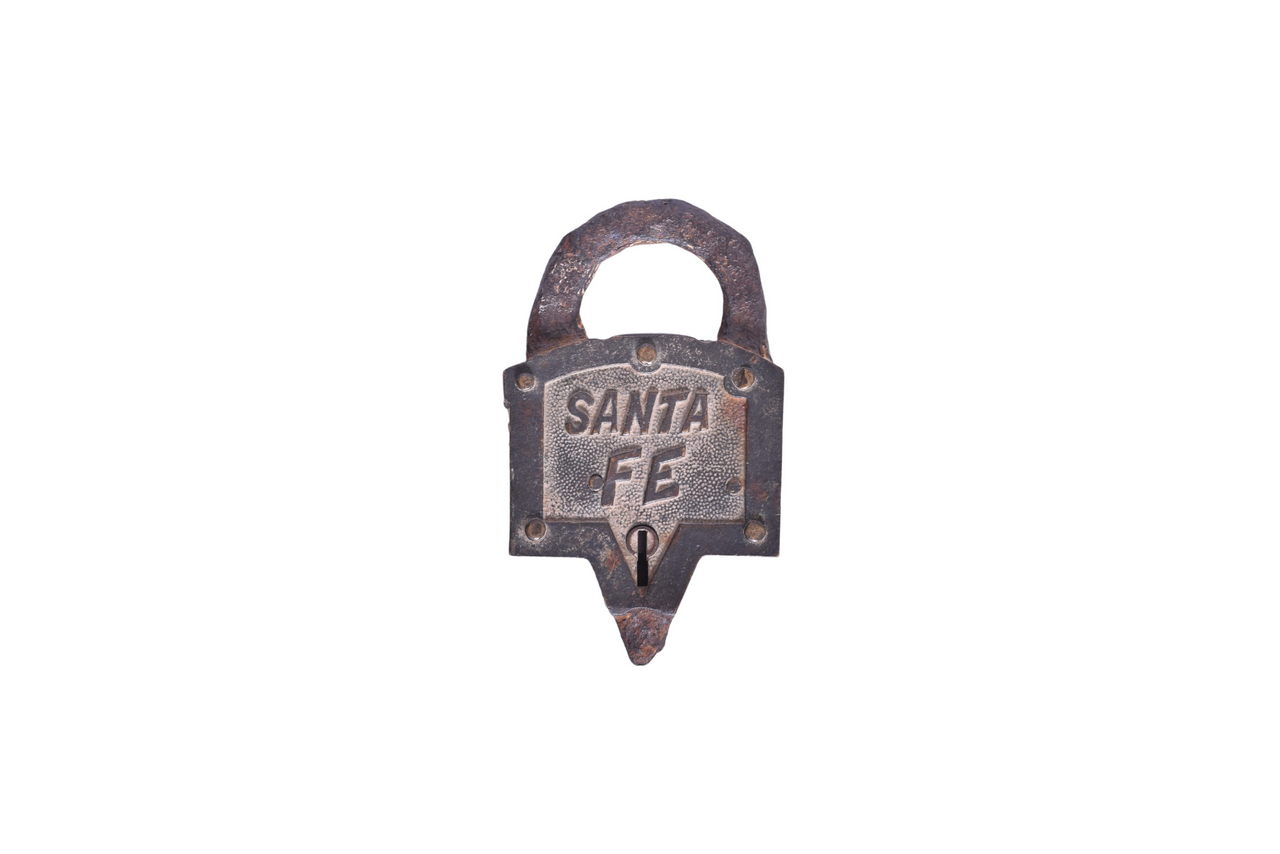 2497 - Santa Fe Railroad General Brass Lock thumbnail