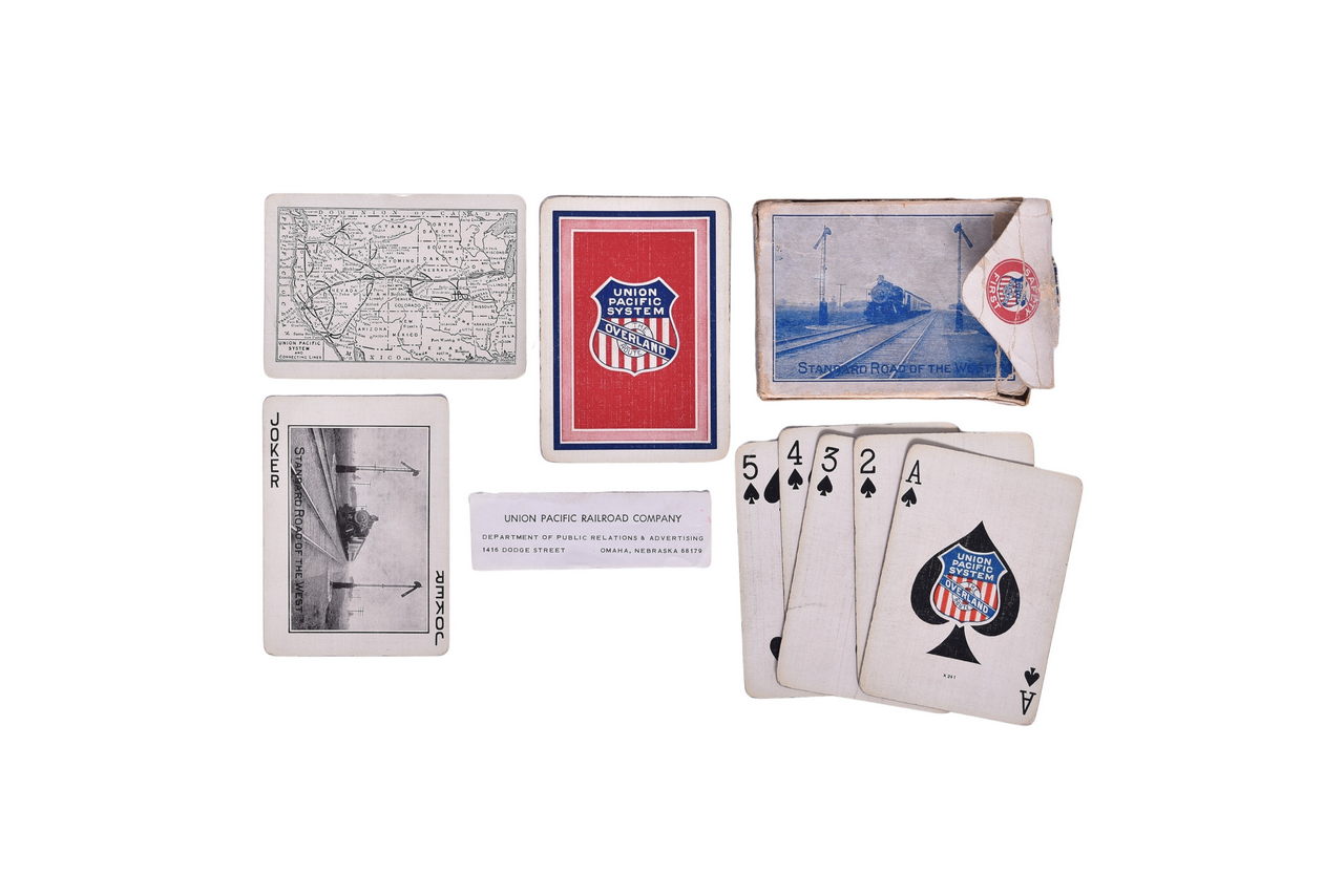 2507 - Union Pacific Railroad Overland Route Rare Playing Cards thumbnail