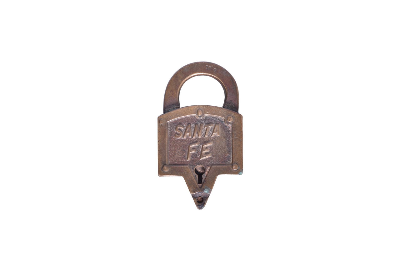 2533 - Santa Fe Railroad General Brass Lock thumbnail
