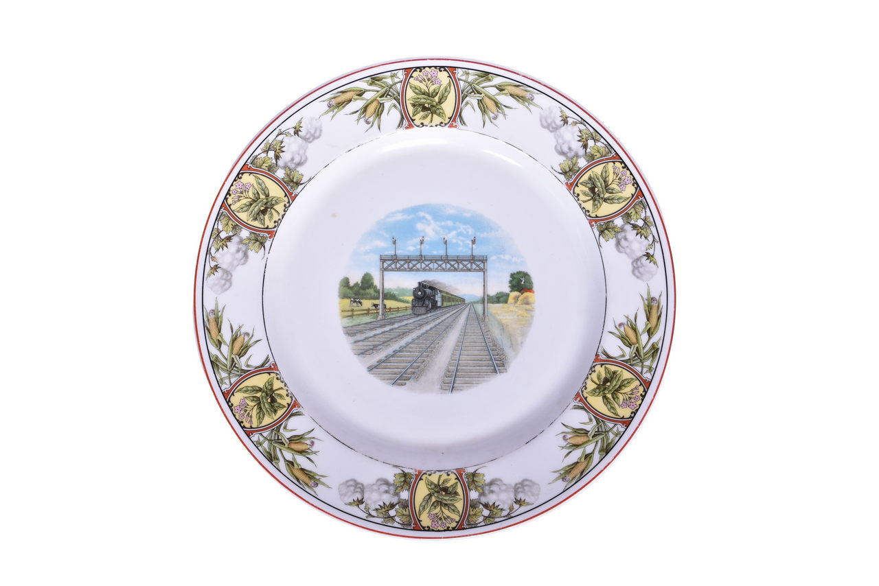 2561 - Illinois Central Railroad China Panama Limited Service Plate 10 1/4