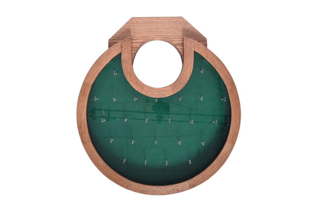 2562 - Custom Railroad Lock Display Case - Holds 24 Locks, Felted Back thumbnail