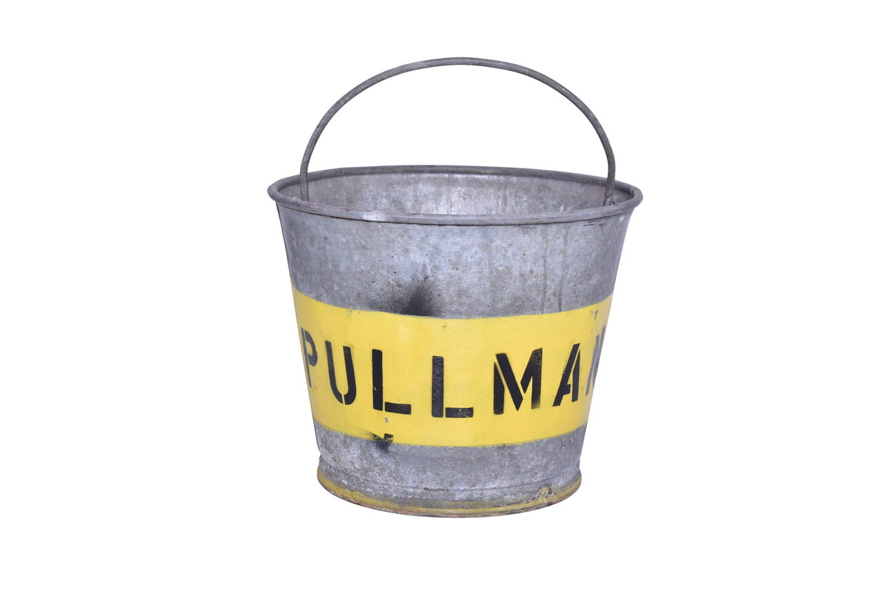 2574 - Pullman Ice Bucket - Railroad Bucket Marked For Ice thumbnail