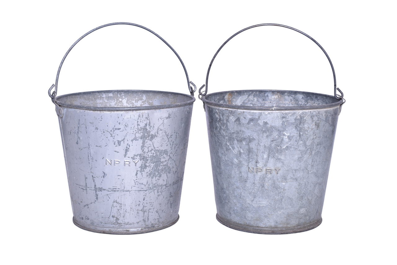 2576 - Pair of Northern Pacific Railway Railroad Buckets thumbnail