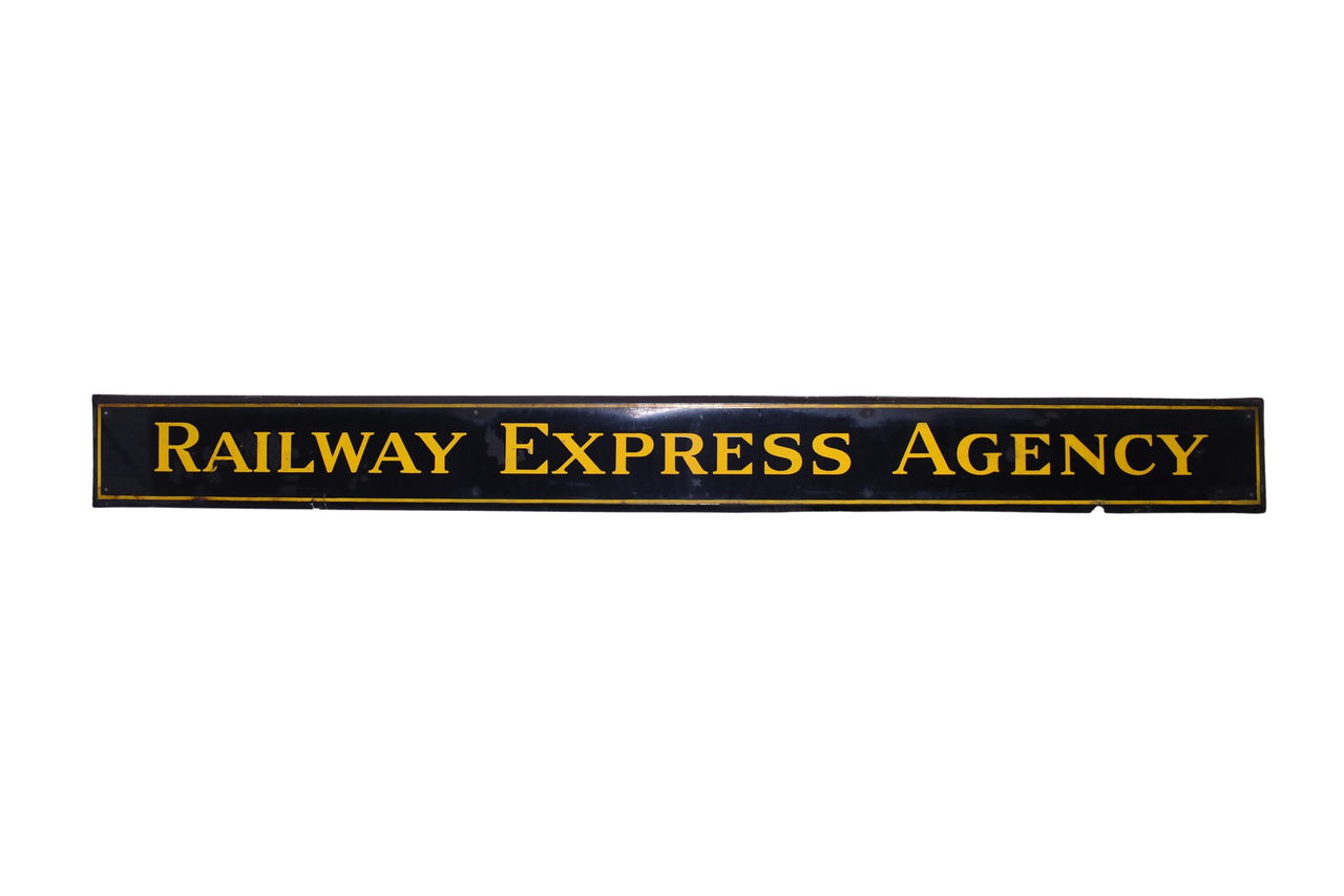 2598 - Large Porcelain Railway Express Agency Sign thumbnail