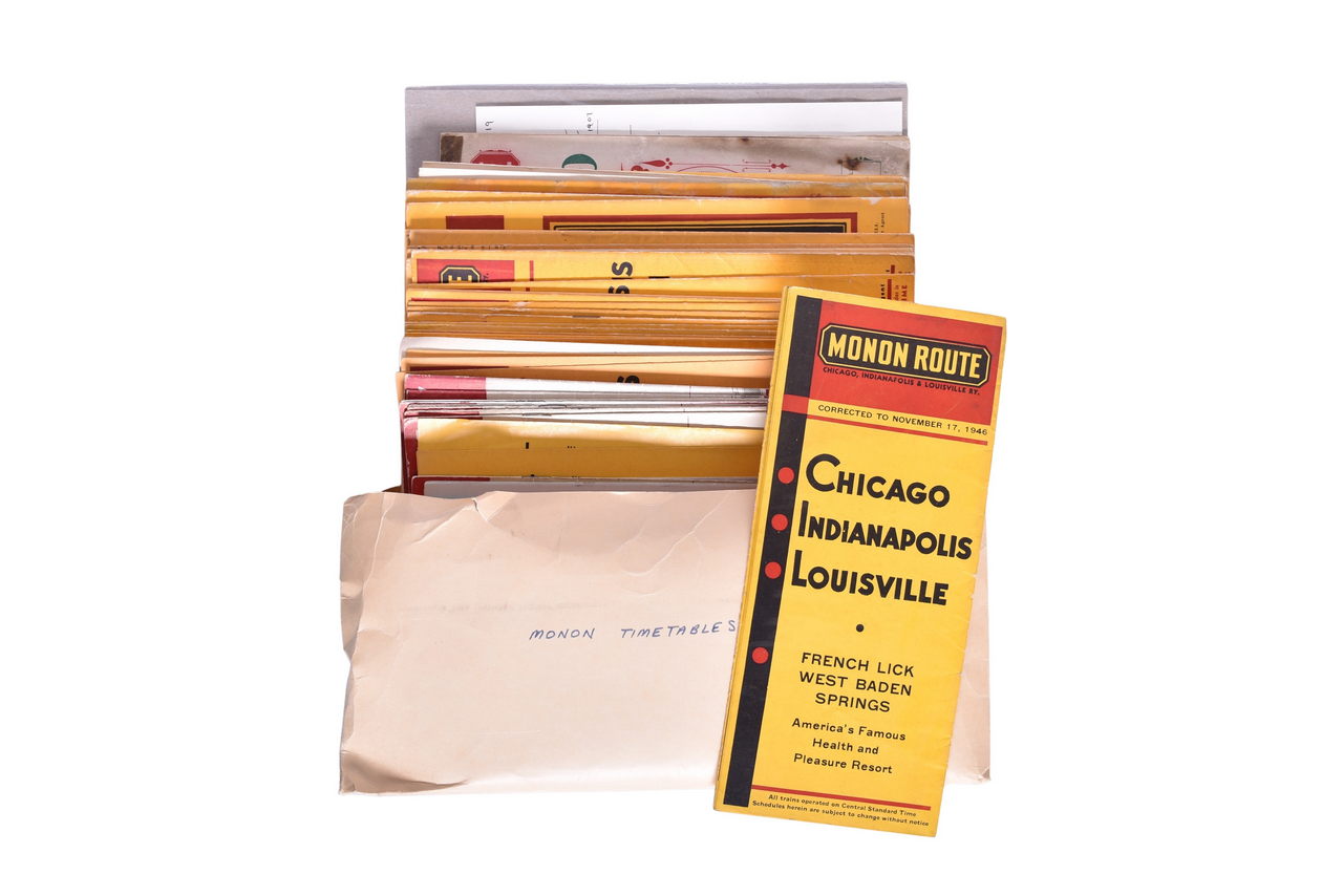 2608 - Over 90 Monon Railroad Public Timetables - 1897 to 1967 thumbnail
