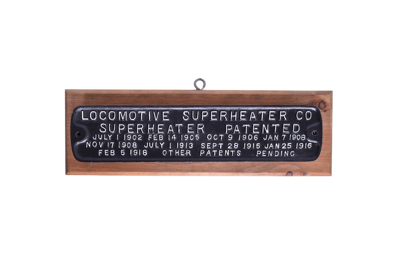 2635 - Locomotive Superheater Co. Patent / Builders Plate thumbnail