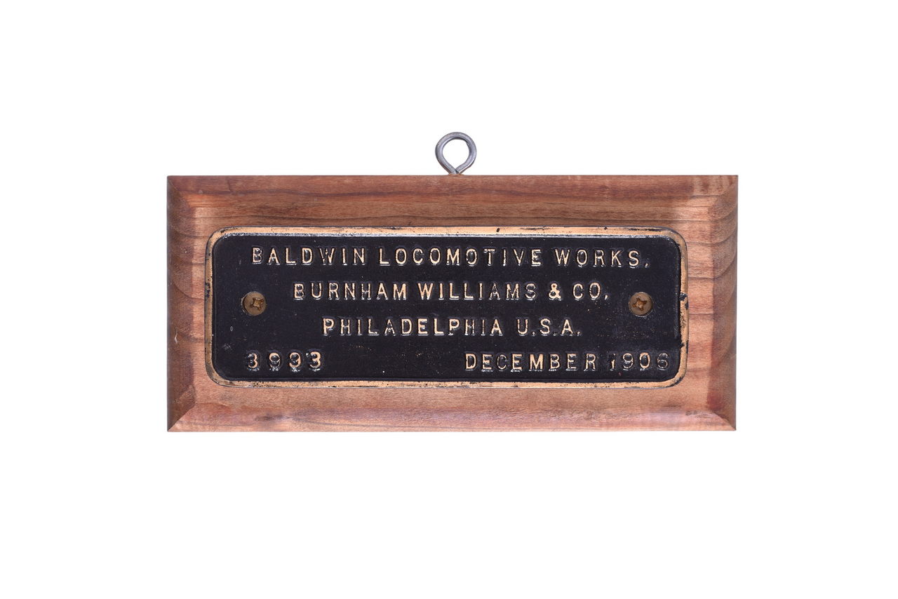 2643 - Baldwin / Burnham Williams Truck / Extra Order Builders Plate thumbnail