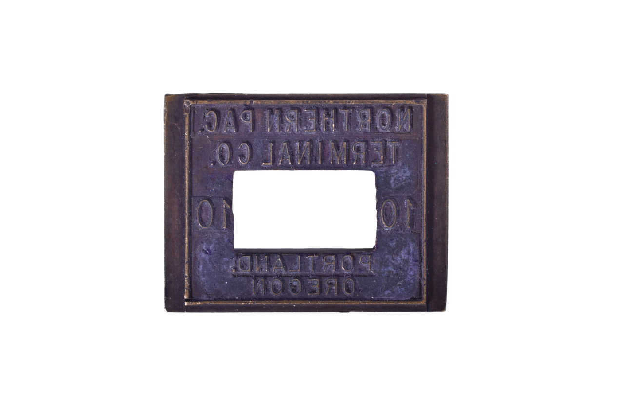 2652 - Northern Pacific Terminal Co. Portland Oregon Ticket Dater Die thumbnail