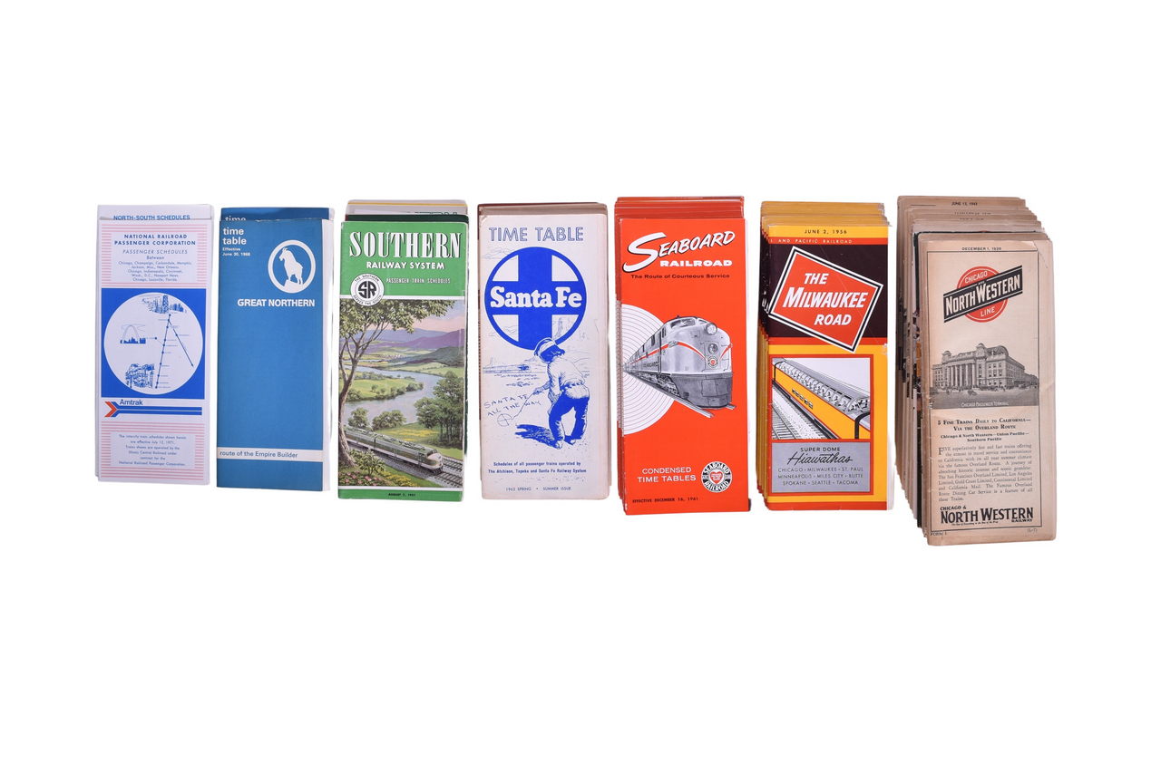 2677 - Sixty-Nine Midwest and Southern Railroad Public Timetables - Chicago & North Western, Southern, Seaboard, Milwaukee Road, Santa Fe, Etc. thumbnail