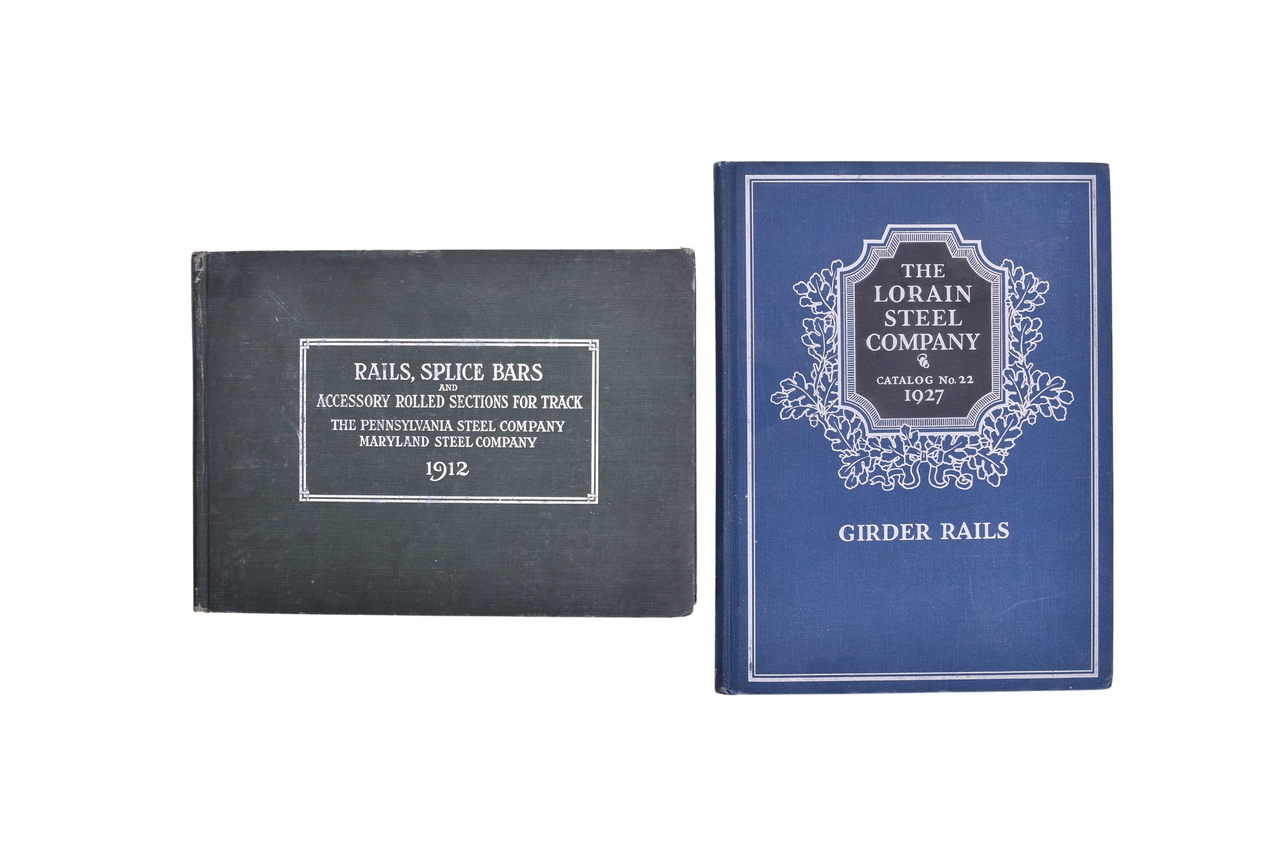 2712 - Books on Railroad Rails - The Lorain Steel Company and the Pennsylvania Steel Company thumbnail