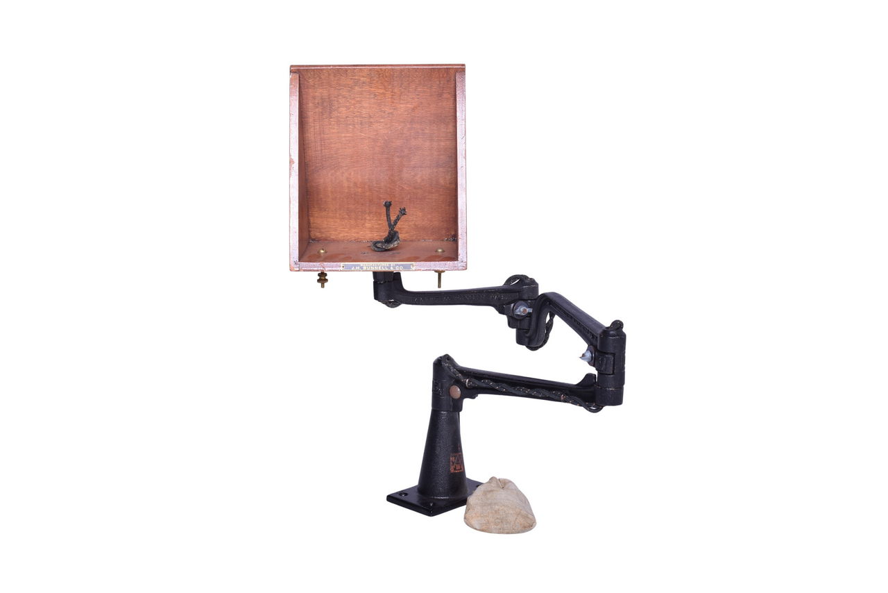 2729 - J.H. Bunnell Telegraph Swivel Arm Desk Mount thumbnail