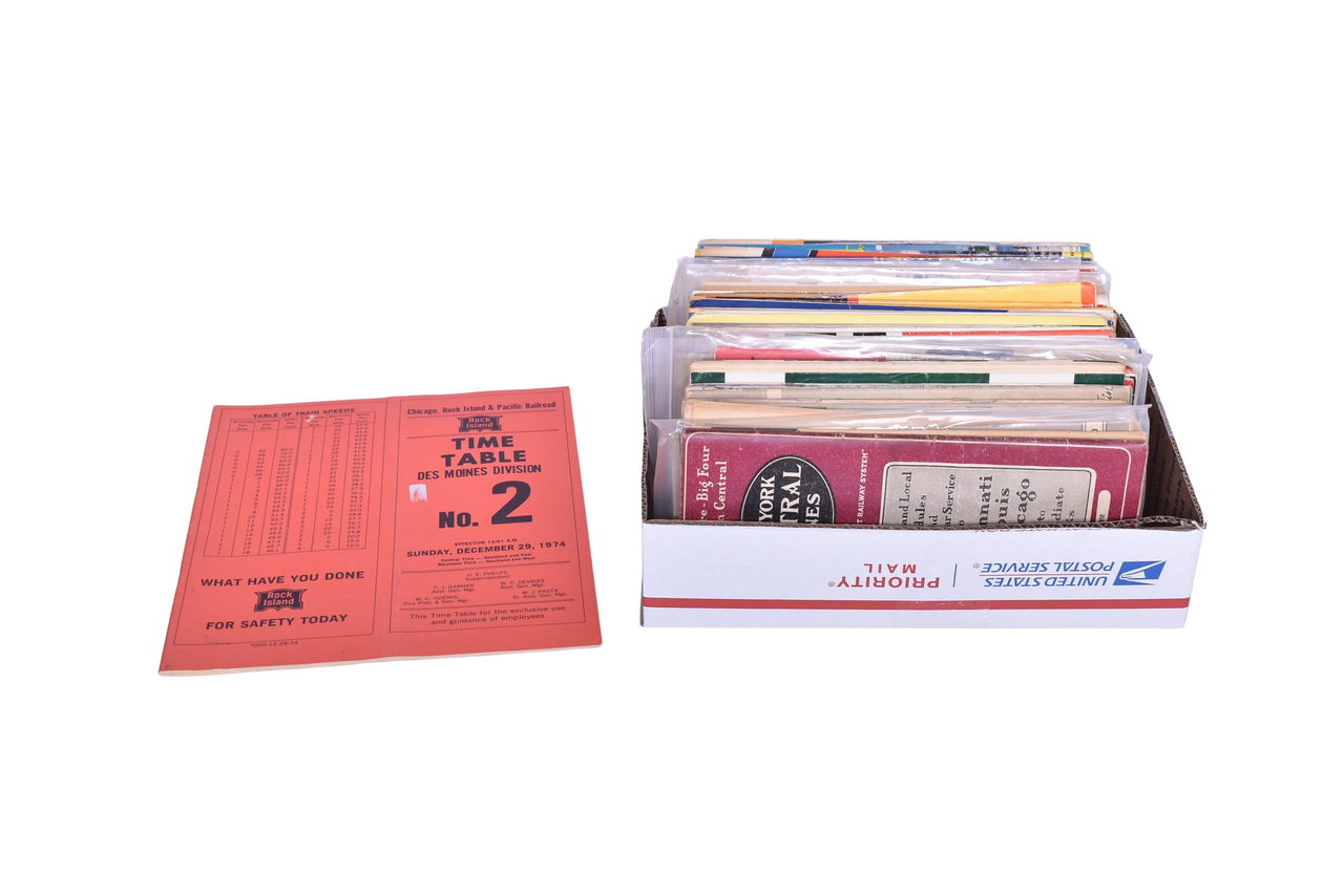 2733 - Sixty-Eight Northern Railroad Timetables - Wabash, New York Central, Erie, Chicago & North Western, New York New Haven & Hartford, and More thumbnail