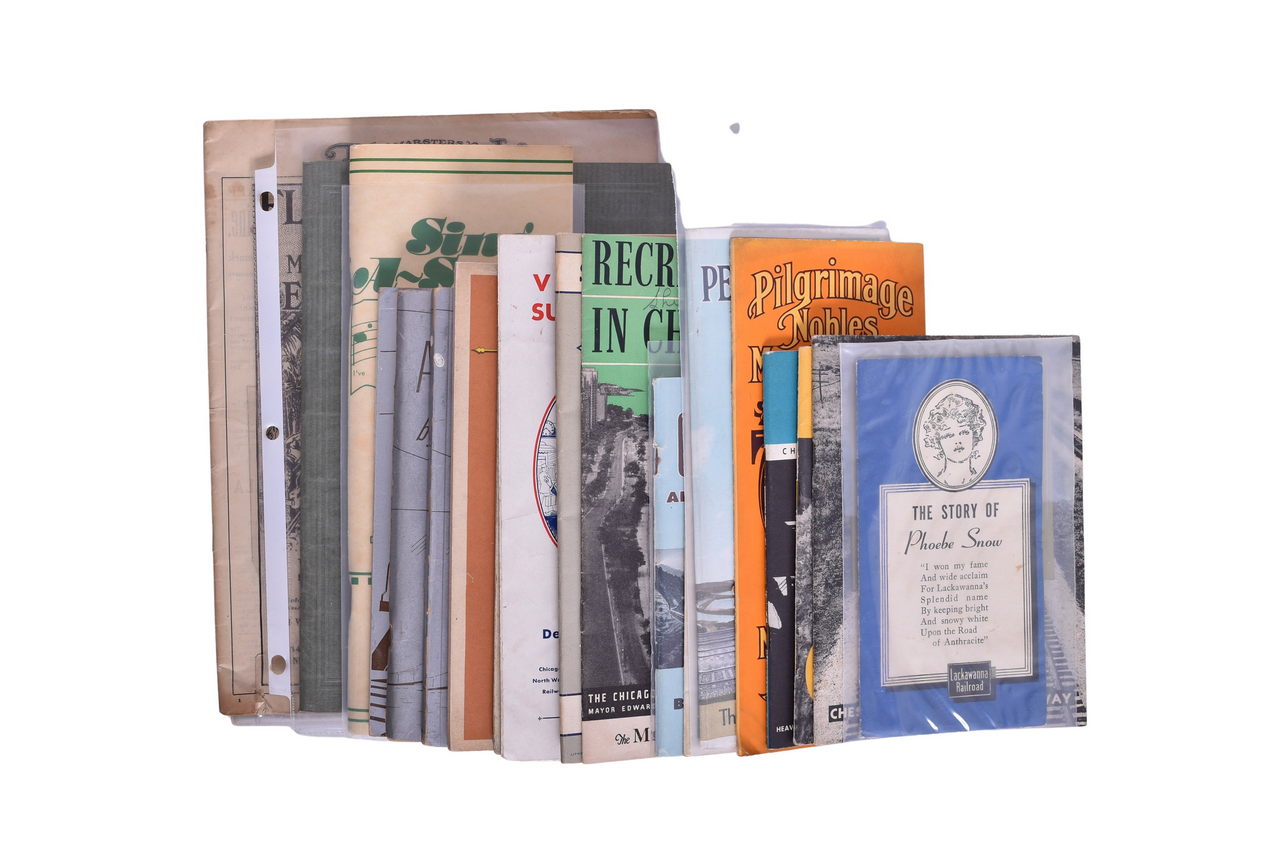 2741 - Nineteen Pieces Railroad Ephemera - Chicago and North Western, Illinois Central, New York Central, Nickel Plate, Milwaukee Road, and More thumbnail