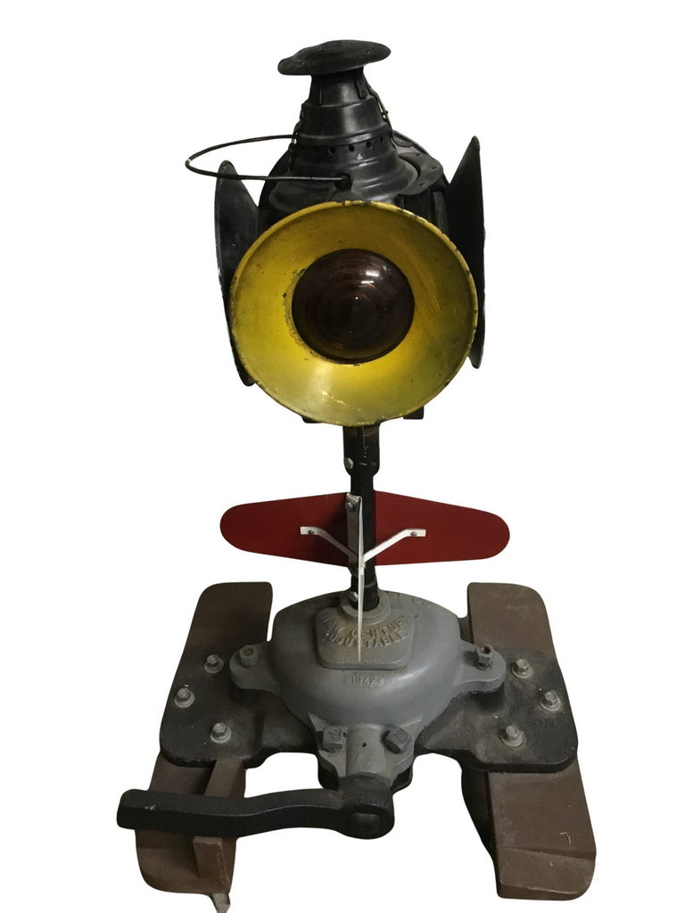 2651 - New Century Railroad Switch Stand W/ Adlake Lamp and Day Targets thumbnail