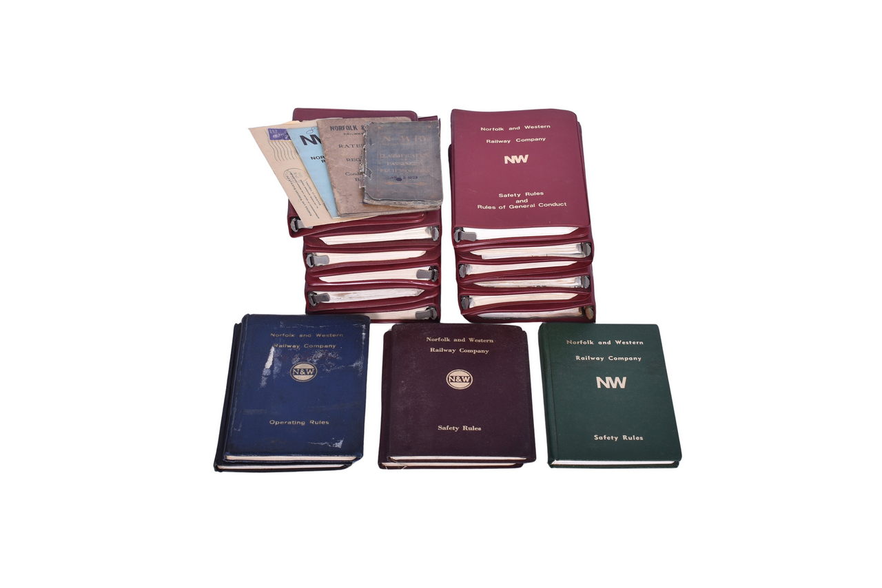 3012 - Seventeen Norfolk and Western Railway Safety and Operating Rules Books - 1917 to 1981 thumbnail