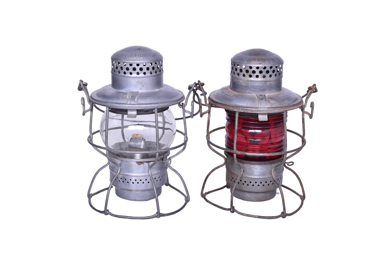 3030 - Pair of Adlake Kero Railroad Lanterns - Louisville and Nashville and Southern thumbnail