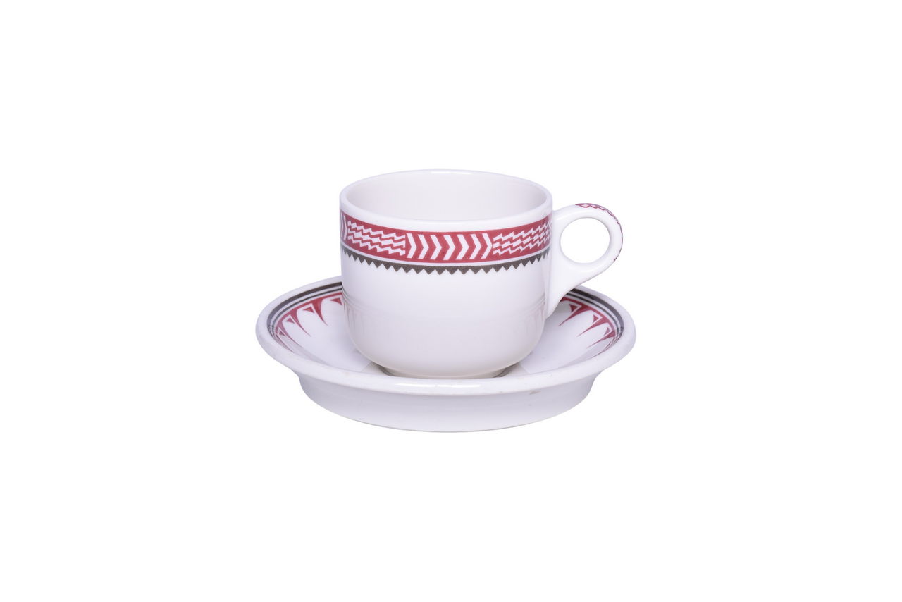 3047 - Atchison, Topeka, And Santa Fe Railroad China Mimbreno Cup And Saucer thumbnail