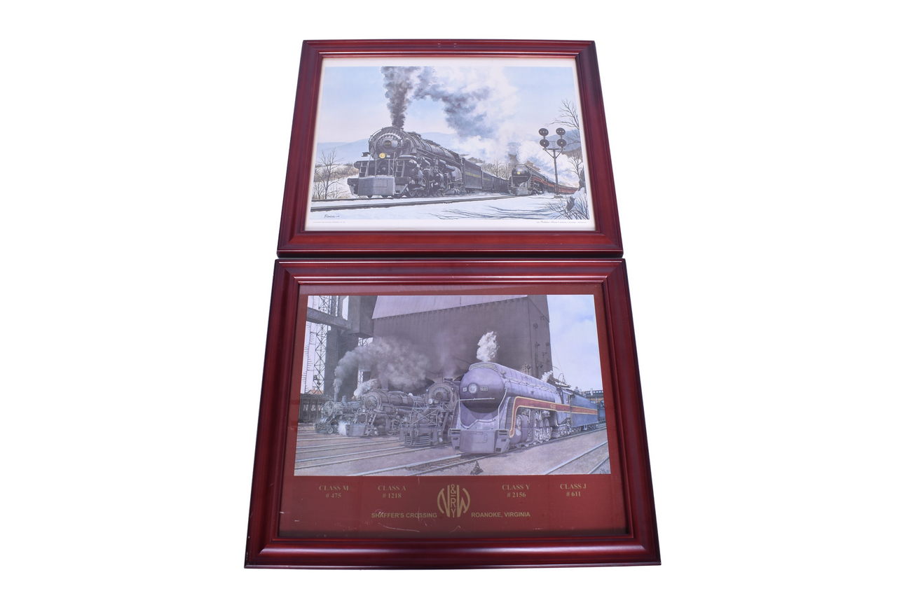 3076 - Norfolk and Western Railway Locomotive Watercolor Prints - Class J 611, Class Y 2156, Etc. thumbnail