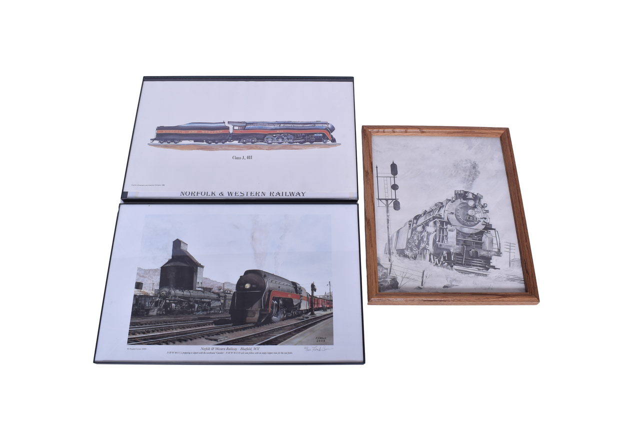 3078 - Trio of Norfolk and Western Railway / Nickel Plate Road Locomotive Art Prints thumbnail