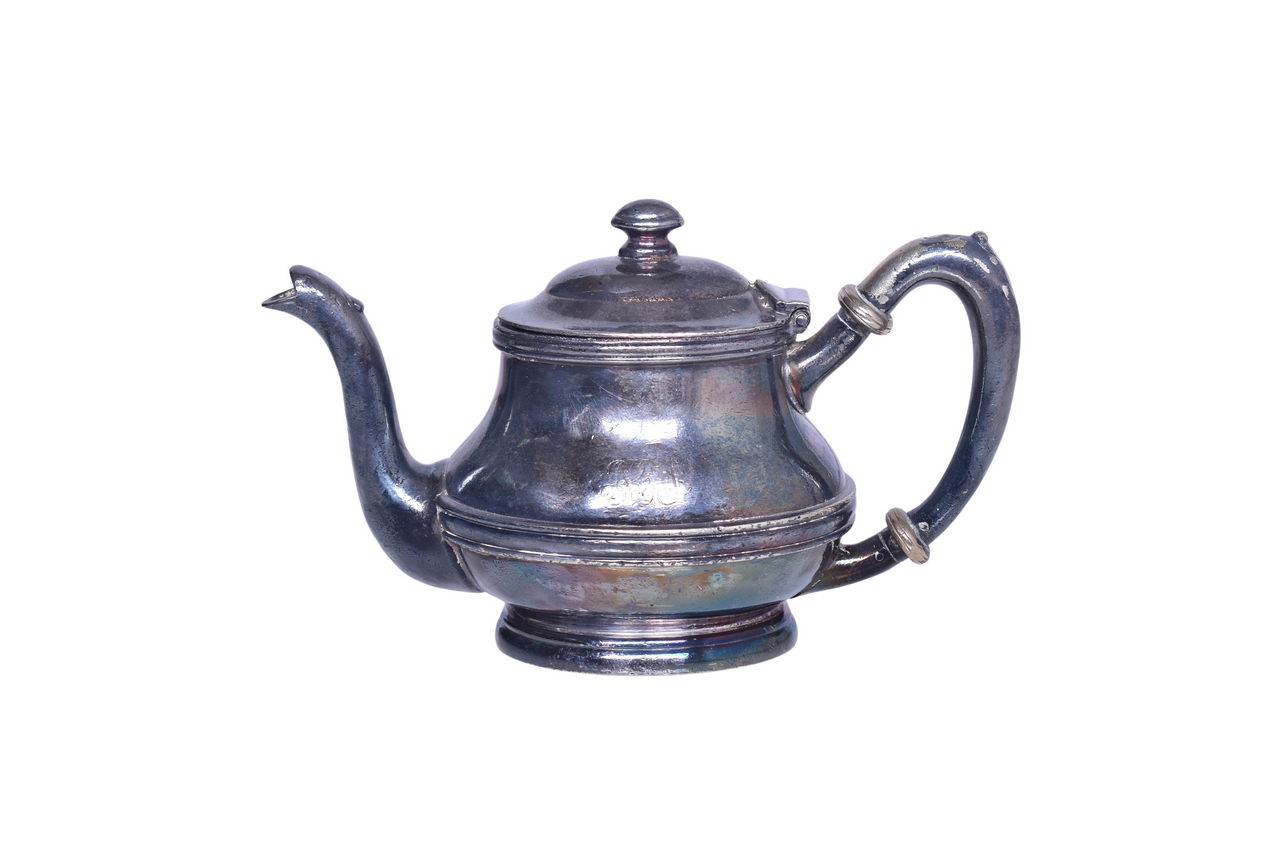 3093 - International Silver Norfolk and Western Railroad Teapot 8 Oz thumbnail